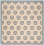 Safavieh Beach House Bhs181M Blue/Creme Rugs.