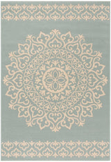 Safavieh Beach House Bhs183L Cream/Aqua Rugs.