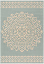 Safavieh Beach House Bhs183L Cream/Aqua Rugs.