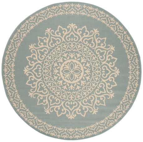 Safavieh Beach House Bhs183L Cream/Aqua Rugs.