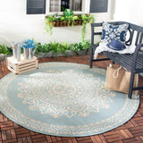 Safavieh Beach House Bhs183L Cream/Aqua Rugs.