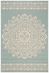 Safavieh Beach House Bhs183L Cream/Aqua Rugs.
