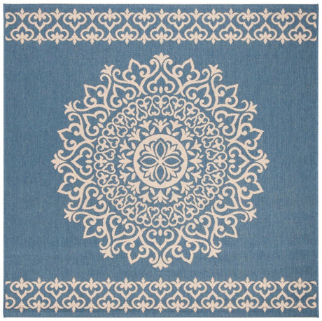 Safavieh Beach House Bhs183N Cream/Blue Rugs.