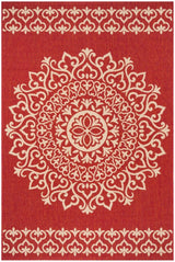 Safavieh Beach House Bhs183Q Red/Creme Rugs.