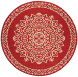 Safavieh Beach House Bhs183Q Red/Creme Rugs.