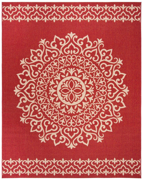 Safavieh Beach House Bhs183Q Red/Creme Rugs.
