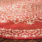 Safavieh Beach House Bhs183Q Red/Creme Rugs.