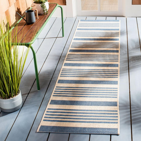 Safavieh Beach House Bhs222M Beige/Blue Rugs.