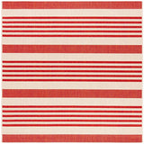 Safavieh Beach House Bhs222Q Beige/Red Rugs.