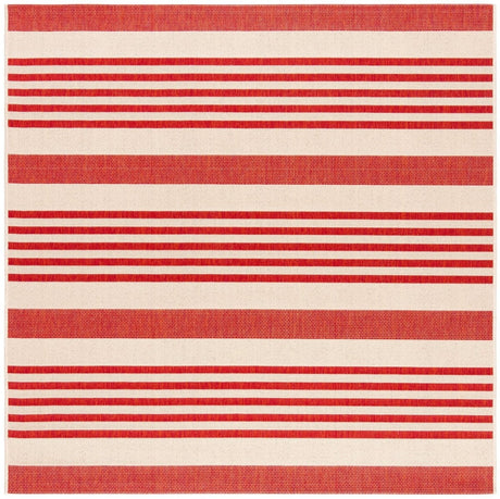Safavieh Beach House Bhs222Q Beige/Red Rugs.