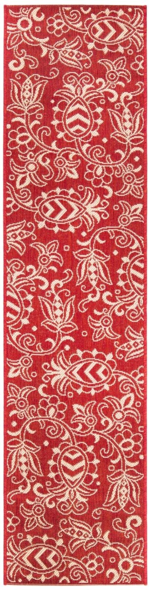 Safavieh Beach House Bhs246Q Red/Beige Rugs.