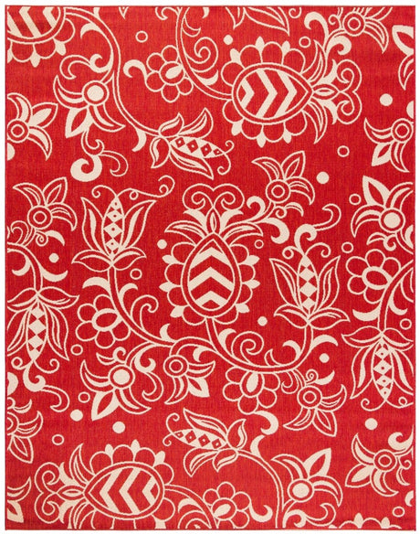 Safavieh Beach House Bhs246Q Red/Beige Rugs.