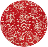 Safavieh Beach House Bhs246Q Red/Beige Rugs.