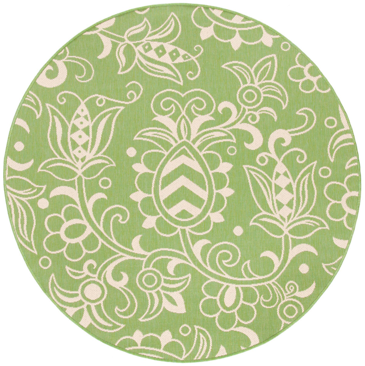 Safavieh Beach House Bhs246Y Green/Beige Rugs - Safavieh - bhs246y - 7r