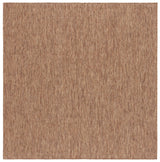 Safavieh Beach House 6'-7" x 6'-7" Rug in Brown