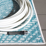 Safavieh Beach House Bhs264J Aqua/Ivory Rug.