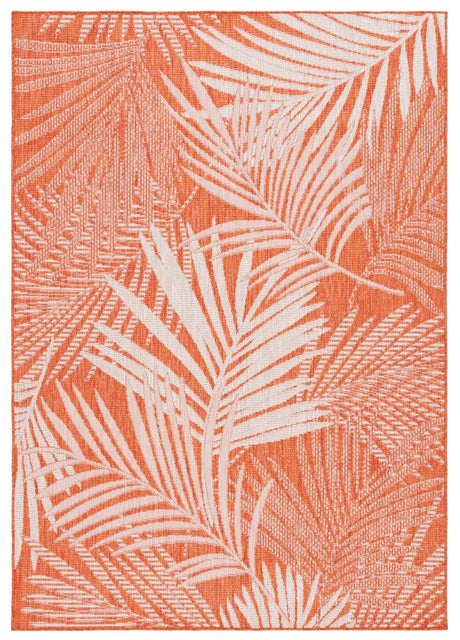 Safavieh Beach House Bhs264P Orange/Ivory Rug.