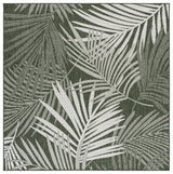 Safavieh Beach House 6'-7" x 6'-7" Rug in Green / Ivory
