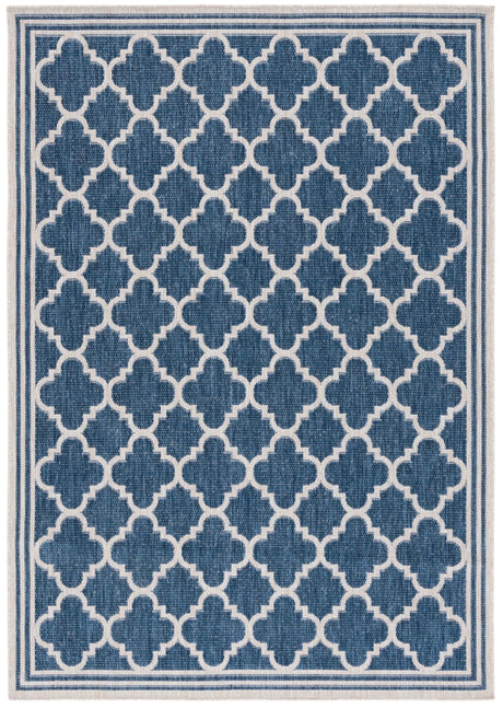 Safavieh Beach House 4'-0" x 6'-0" Rug in Blue / Ivory