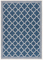 Safavieh Beach House 4'-0" x 6'-0" Rug in Blue / Ivory