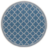 Safavieh Beach House 6'-7" x 6'-7" Rug in Blue / Ivory