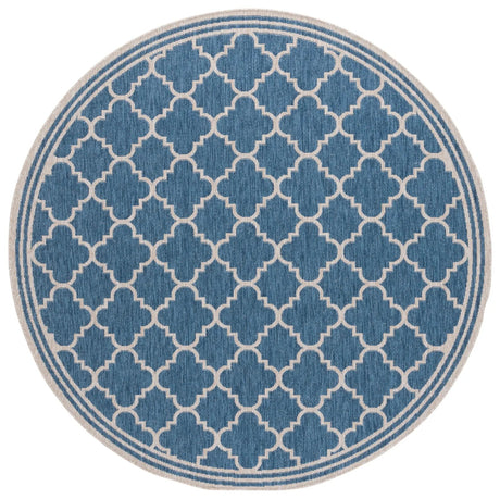 Safavieh Beach House 6'-7" x 6'-7" Rug in Blue / Ivory