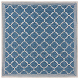 Safavieh Beach House 6'-7" x 6'-7" Rug in Blue / Ivory