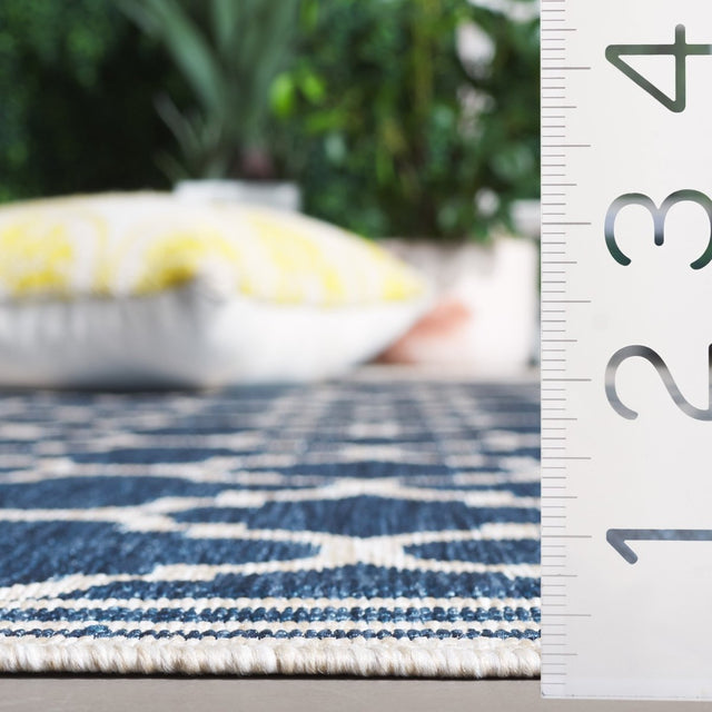 Safavieh Beach House Bhs266M Blue/Ivory Rug.