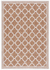 Safavieh Beach House 4'-0" x 6'-0" Rug in Brown / Ivory