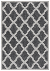 Safavieh Beach House 4'-0" x 6'-0" Rug in Charcoal / Grey