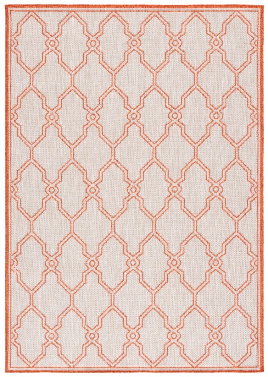 Safavieh Beach House Bhs270B Beige/Orange Rug.