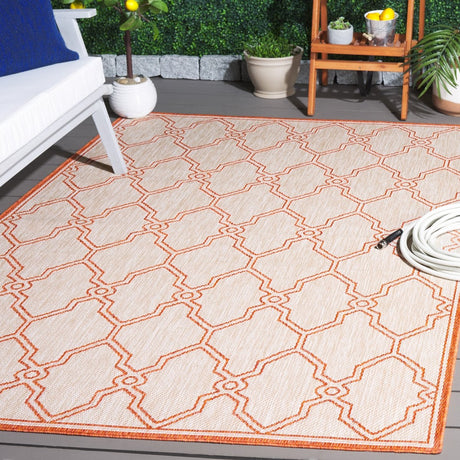 Safavieh Beach House Bhs270B Beige/Orange Rug.