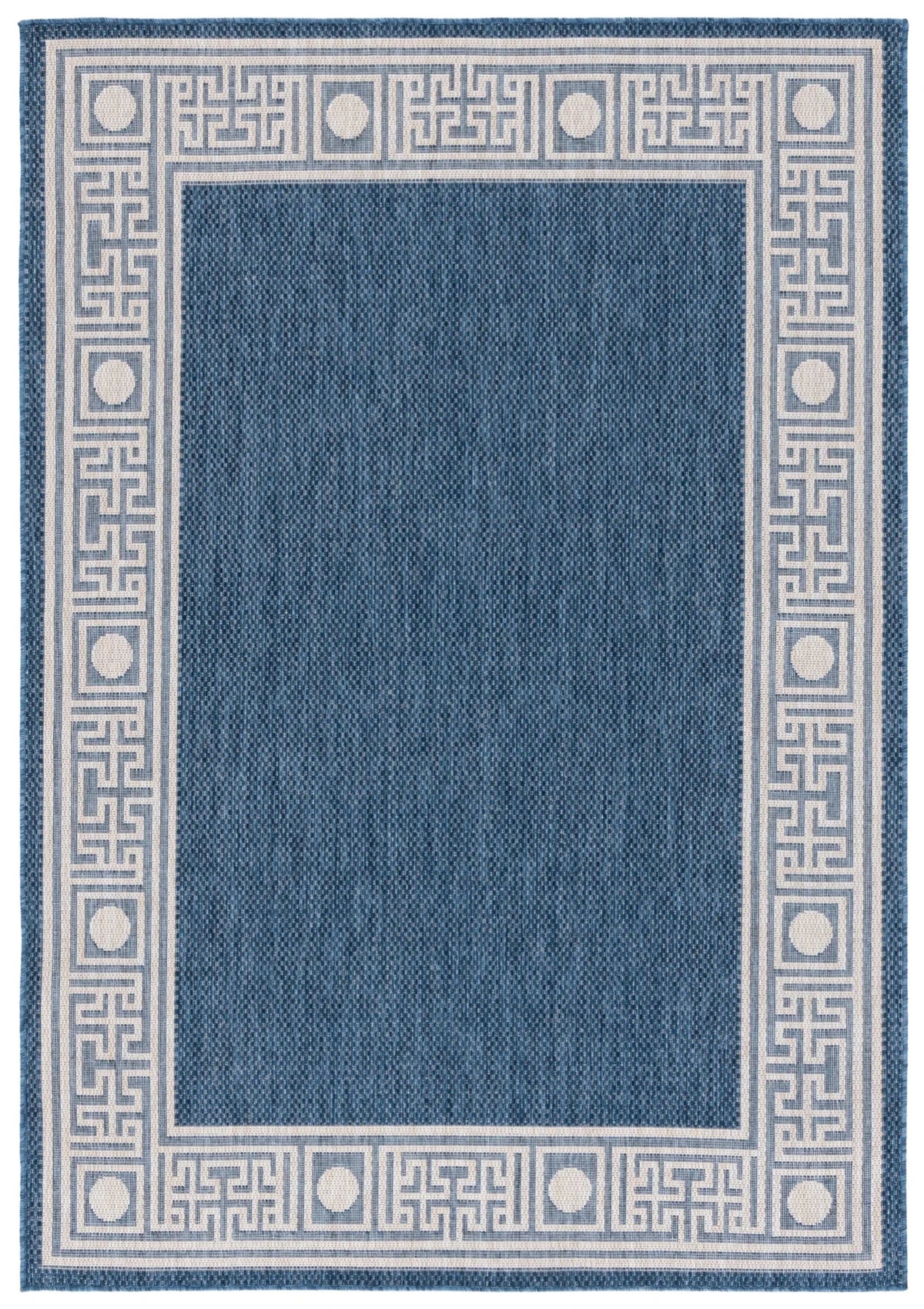 Safavieh Beach House 4'-0" x 6'-0" Rug in Blue / Ivory