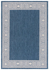Safavieh Beach House 4'-0" x 6'-0" Rug in Blue / Ivory