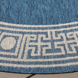 Safavieh Beach House 6'-7" x 6'-7" Rug in Blue / Ivory