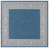 Safavieh Beach House 6'-7" x 6'-7" Rug in Blue / Ivory