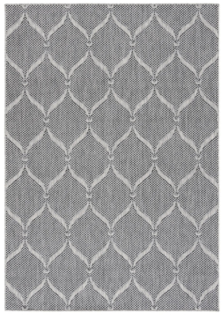Safavieh Beach House 4'-0" x 6'-0" Rug in Charcoal / Grey