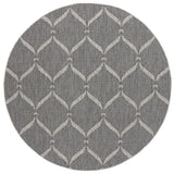 Safavieh Beach House 6'-7" x 6'-7" Rug in Charcoal / Grey