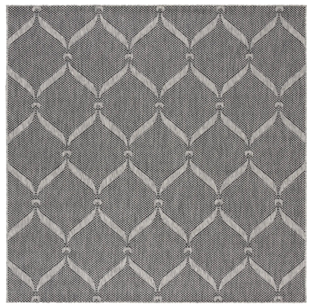 Safavieh Beach House 6'-7" x 6'-7" Rug in Charcoal / Grey