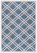Safavieh Beach House 4'-0" x 6'-0" Rug in Blue / Ivory