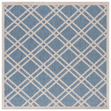 Safavieh Beach House 6'-7" x 6'-7" Rug in Blue / Ivory