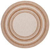 Safavieh Beach House 6'-7" x 6'-7" Rug in Beige / Brown
