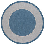 Safavieh Beach House 6'-7" x 6'-7" Rug in Blue / Ivory