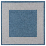 Safavieh Beach House 6'-7" x 6'-7" Rug in Blue / Ivory