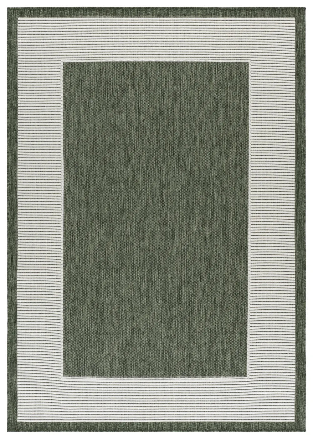 Safavieh Beach House 5'-3" x 7'-6" Rug in Green / Ivory