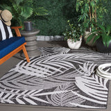 Safavieh Beach House Bhs294H Charcoal/Ivory Rug.