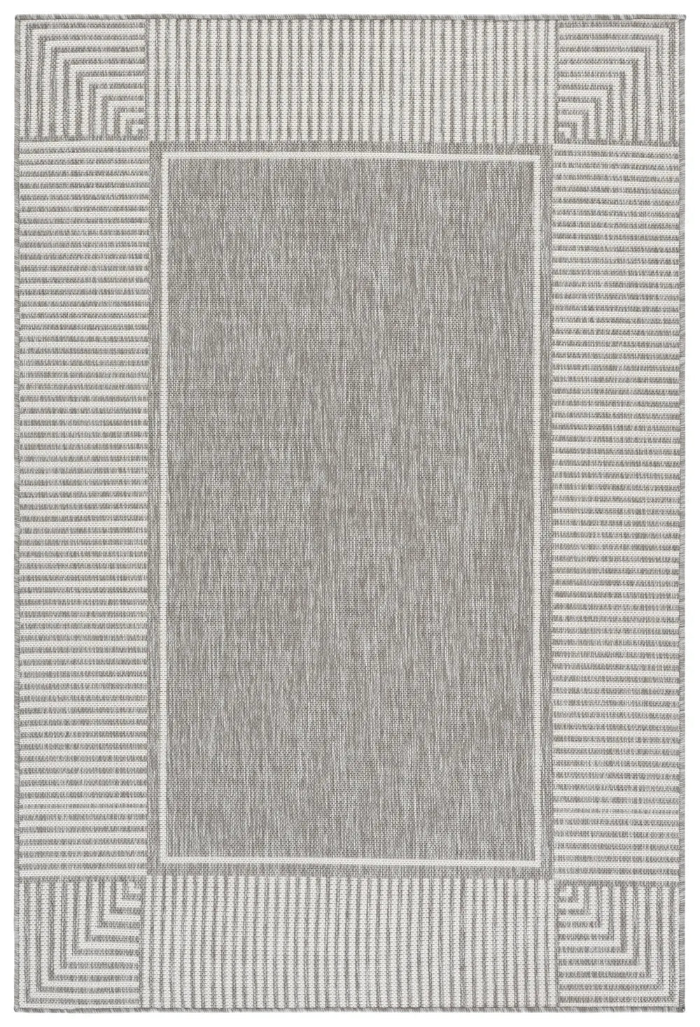 Safavieh Beach House 4'-0" x 6'-0" Rug in Grey / White
