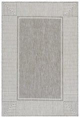 Safavieh Beach House 4'-0" x 6'-0" Rug in Grey / White