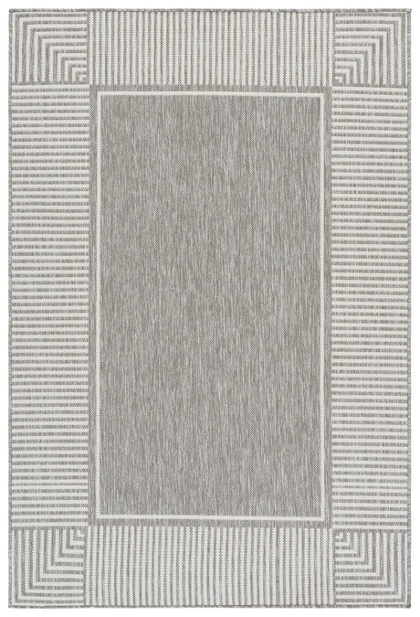 Safavieh Beach House 4'-0" x 6'-0" Rug in Grey / White