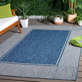 Safavieh Beach House 5'-3" x 7'-6" Rug in Blue / Beige